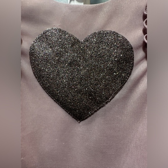 Pastourelle by Pippa & Julie Lilac Sparkly Heart Top - Picture 3 of 6